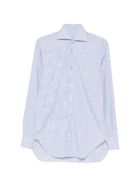 Kiton striped cotton shirt Blue UCSH096260