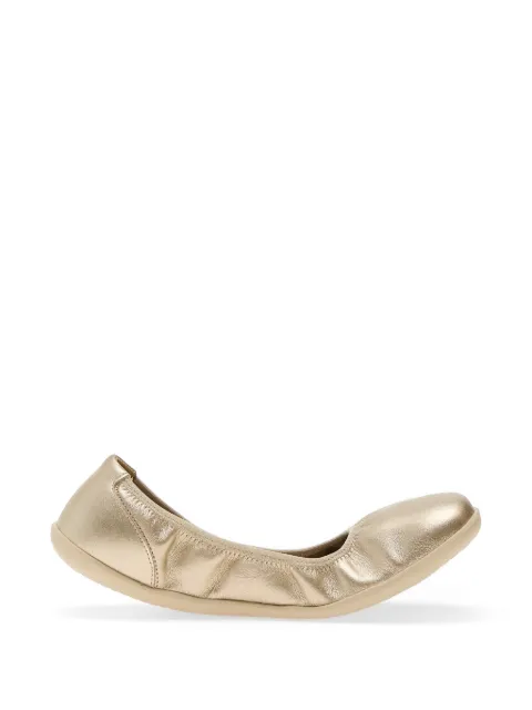 GROUNDIES metallic-effect elasticated ballet flats Gold GND11027318