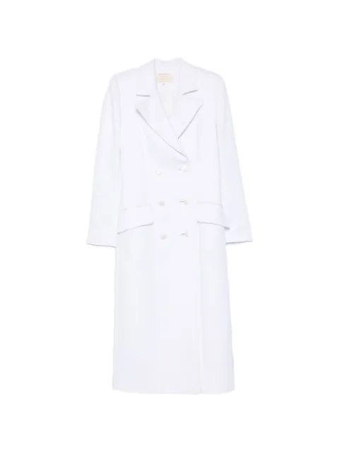 MITILIANE COUTURE peaked-lapel double-breasted coat White 1074