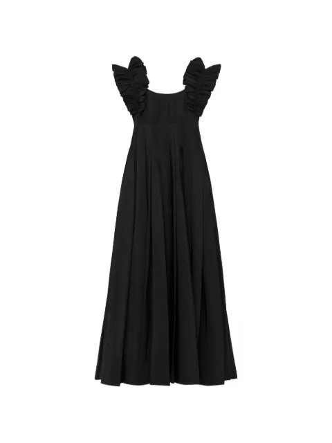 Cinq A Sept ruffled pleated dress Black ZD34766807ZBLK