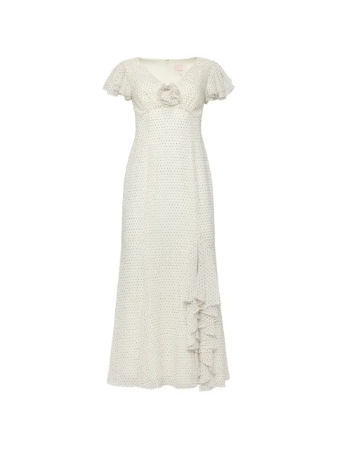 Cinq A Sept Talia ruffled-trim dress White ZD348912004ZIVTB