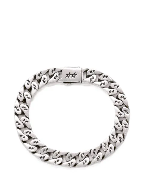 TWOJEYS Cuban star-engraved curb-link bracelet Silver 225205001