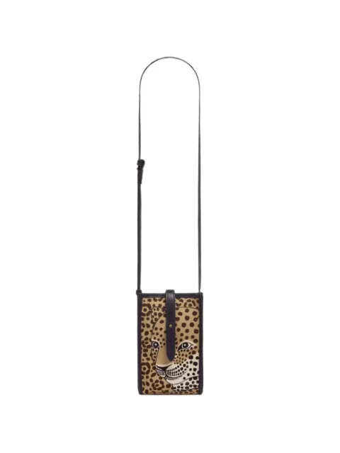 Inoui Editions mini Caprice Felis leopard-print cross body bag Neutrals PM23EFE15