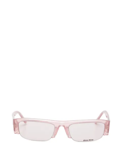 Miu Miu Eyewear rectangle-frame sunglasses Pink SMUB07