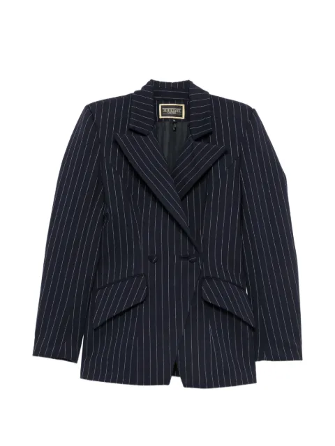 MITILIANE COUTURE pinstripe-pattern double-breasted blazer Blue 1073