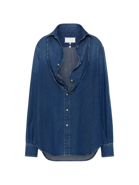 Maison Margiela Folded collar denim shirt Blue S29DT0014S30815