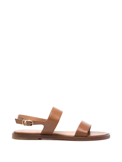 Santoni buckle-fastening leather sandals Brown WHWC72274HA1NEFD