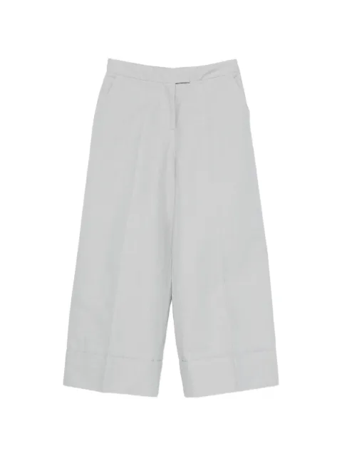 PT Torino pressed-crease cropped trousers Grey VSTTZ00STDZI33