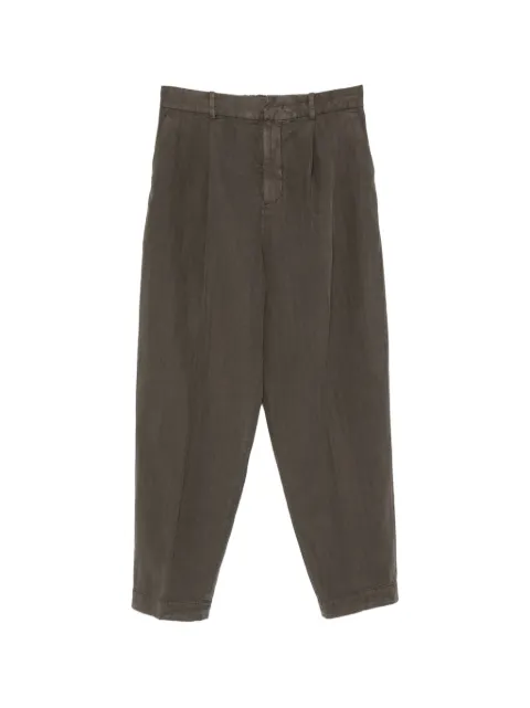 PT Torino pleated tapered-leg trousers Green VTDAZ00STDSD61