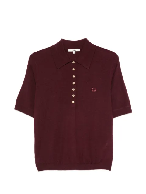 Maje short-sleeve polo top Purple MFPPU01046