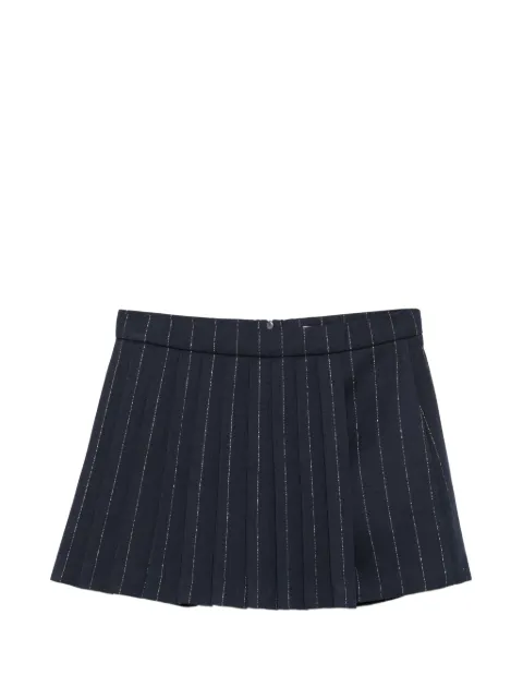 Maje pinstripe pleated shorts Blue MFPSH00809