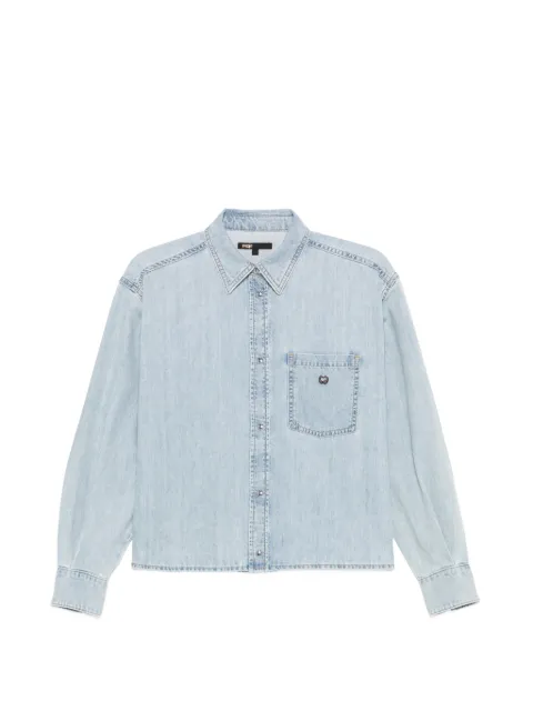 Maje chest-pocket denim shirt Blue MFPCM00774