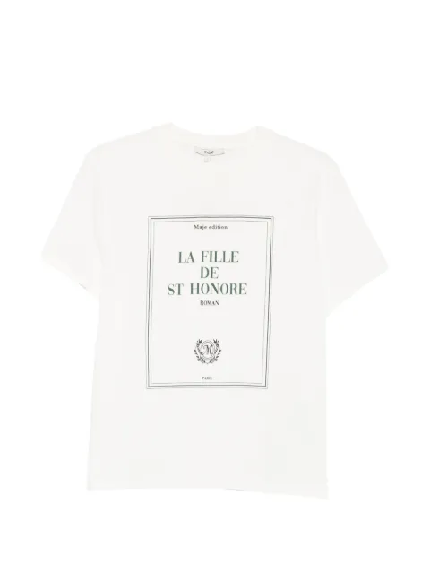 Maje graphic-print T-shirt White MFPTS01068