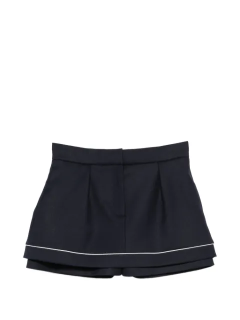 Maje piping-detail shorts Blue MFPSH00807