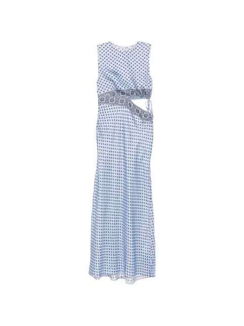 Maje floral-print maxi dress Blue MFPRO04893