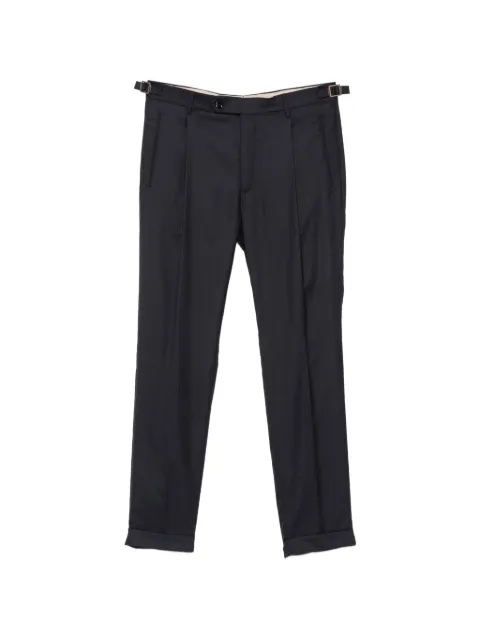 Berwich pleated tapered trousers Blue RETROLONGDR1480
