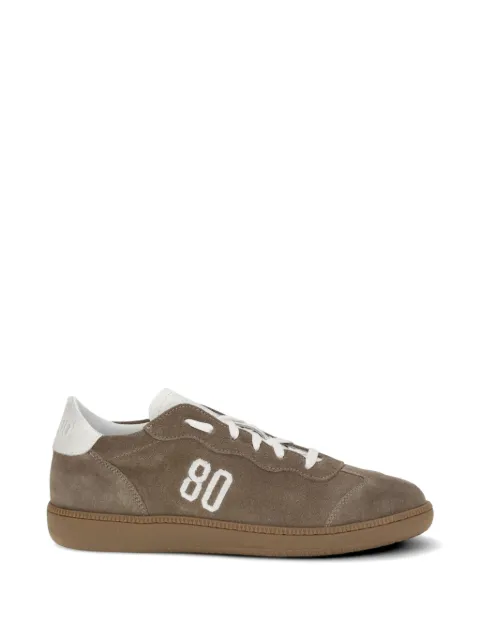 BE980 Harvard 1 logo-embroidered suede sneakers Brown HARVARD1