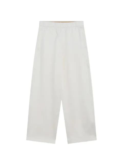 Max Mara elasticated-waistband track pants White FILOVIACO