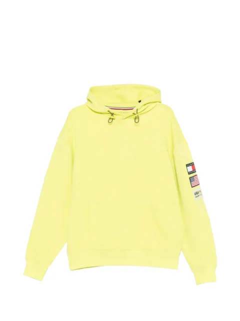 Tommy Hilfiger logo-patch hoodie Yellow MN0MN00027