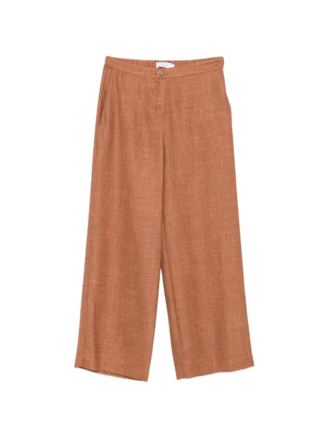 Barba wide-leg elasticated-waist trousers Brown 81040003255100
