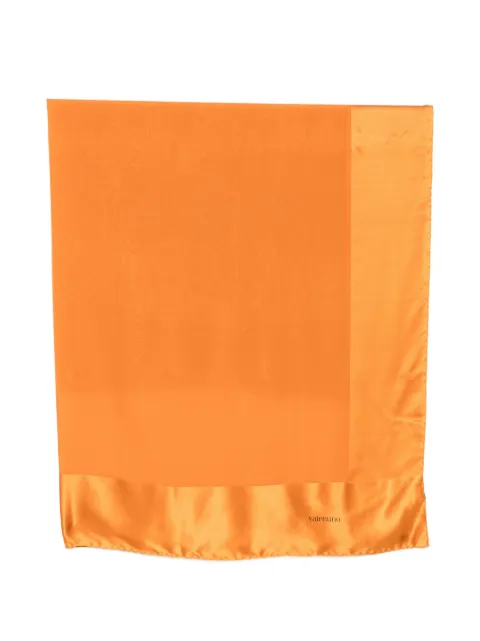 Valentino Garavani Pre-Owned 1990s square-shape scarf Orange VA250BDQ