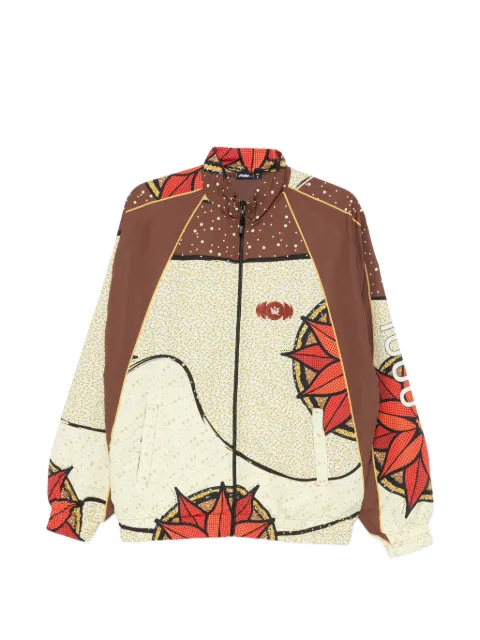 Pantofola D'oro x Thebe Magugu graphic-print high-neck jacket Neutrals FMTKD