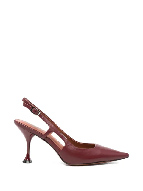 Lola Cruz Rhina pointed-toe slingback pumps Red 016Z14BK