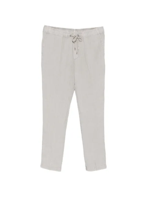 James Perse drawstring linen trousers Grey MKO1370