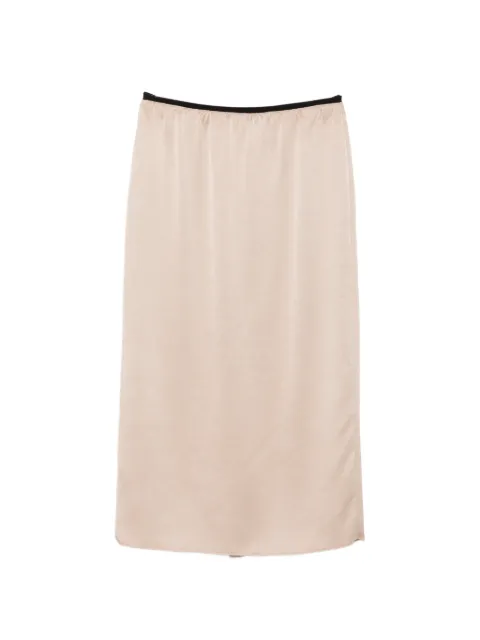 Maje zip-fastening midi skirt Neutrals MFPJU01690