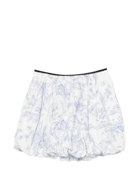 Maje printed balloon-effect skirt White MFPJU01669