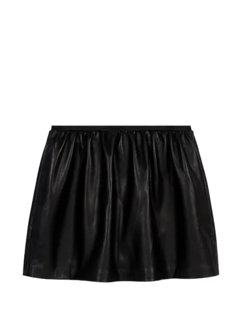 Maje short leather skirt Black MFPJU01679