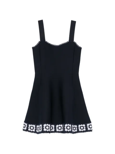Maje dress with crochet panels Blue MFPRO04891