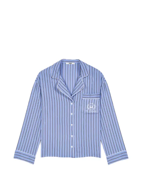 Maje striped shirt Blue MFPCM00782