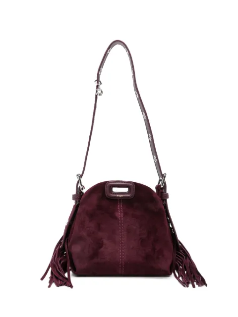 Maje fringe-detail chain-strap mini bag Purple MFAPM00400
