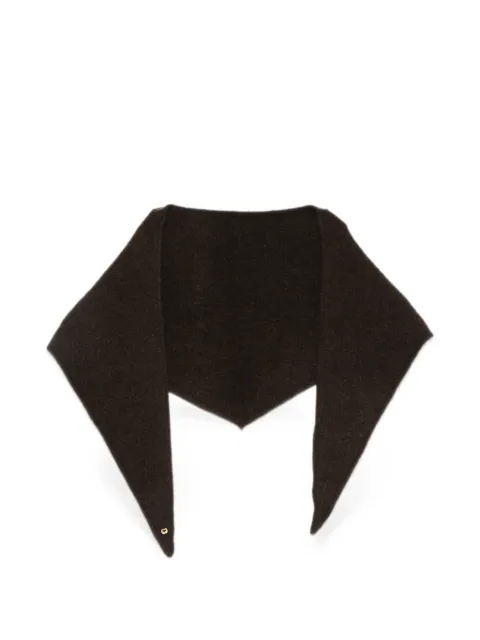 Maje pointed-tip scarf Brown MFABO00633
