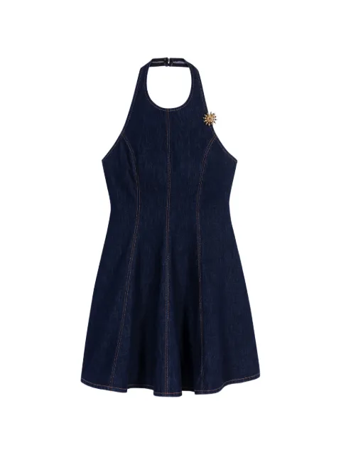 Maje halterneck mini dress Blue MFPRO04875
