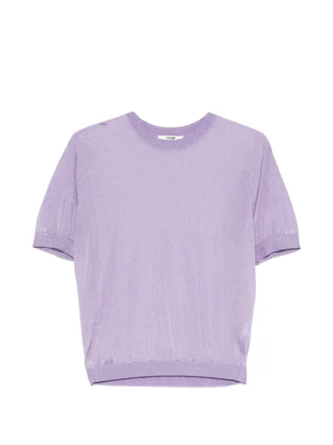 Maje short-sleeve metallic-thread T-shirt (set of two) Purple MFPPU01037