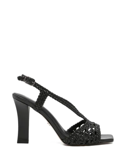Lola Cruz Tàbata braided-leather sandals Black 200Z14BK