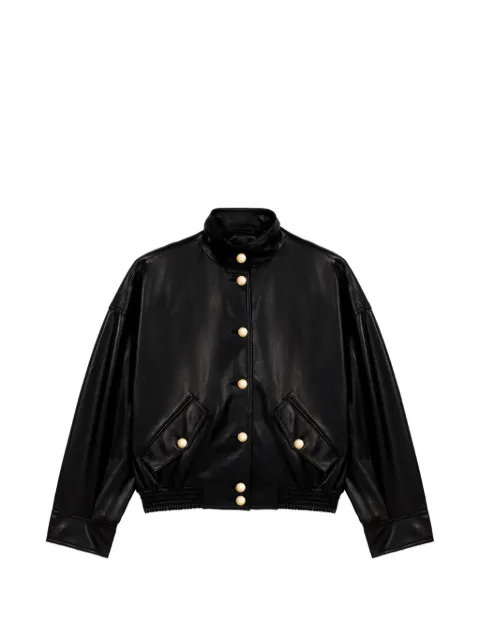 Maje leather jacket Black MFPBL00868