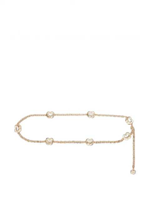 Maje chain belt with logo details Gold MFACE00516