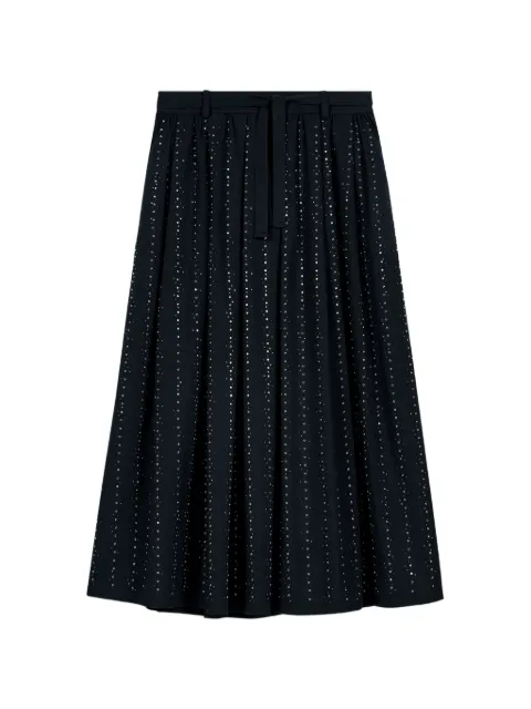 Maje embellished A-line midi skirt Blue MFPJU01694