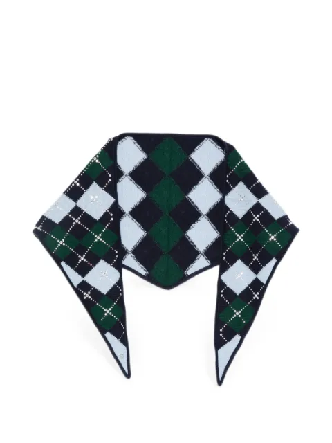 Maje crystal-embellished scarf Blue MFABO00615