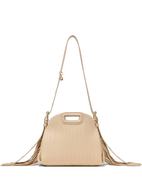 Maje Miss M fringed tote bag Neutrals MFASA01444