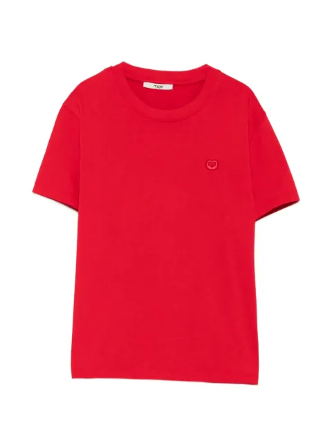 Maje heart-embroidered T-shirt Red MFPTS01071