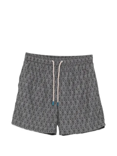 FeFè geometric-print drawstring swim shorts Grey B1113