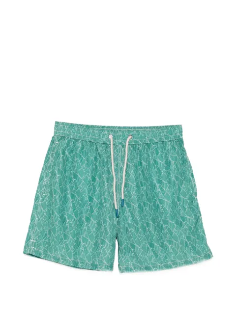 FeFè leaf-print swim shorts Green B20661
