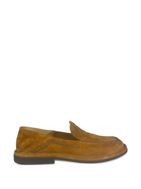 Alexander Hotto whipstitch suede loafers Brown 69624