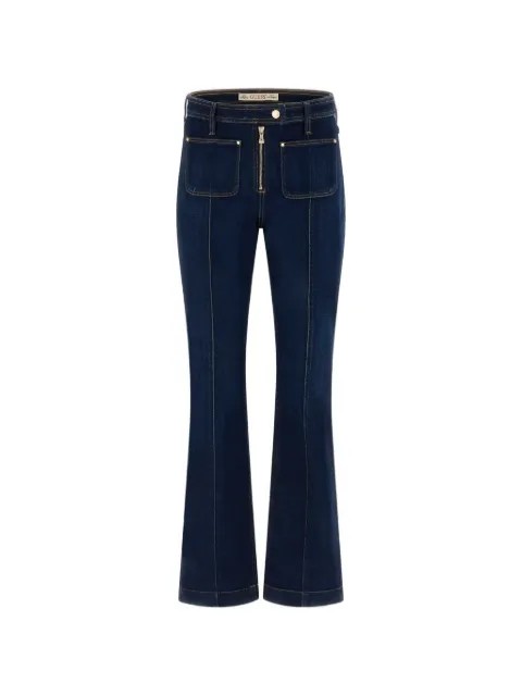 GUESS USA Nicky zip-detail straight-leg denim jeans Blue W6RA3FD6881