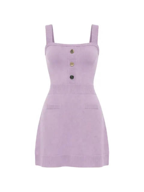 Viktor & Rolf bejewelled-button knit dress Purple EK0013124323