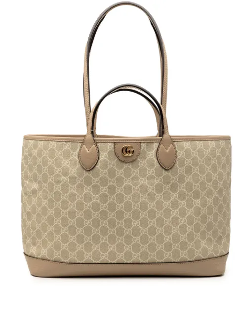 Gucci Pre-Owned 2016-2026 Medium GG Supreme Ophidia Tote satchel Neutrals TX8QVI6DMIQ0QIMM